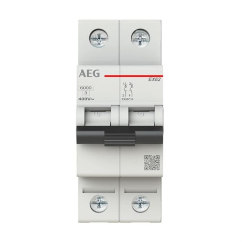 Aeg automatsikring c2 2p 10 ka 5401031050 4053546090550 ex62c02