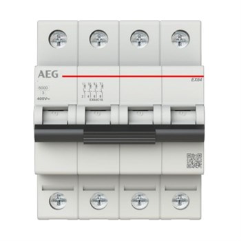 Aeg automatsikring c10 4p 10 ka 5401031842 4053546091786 ex64c10 